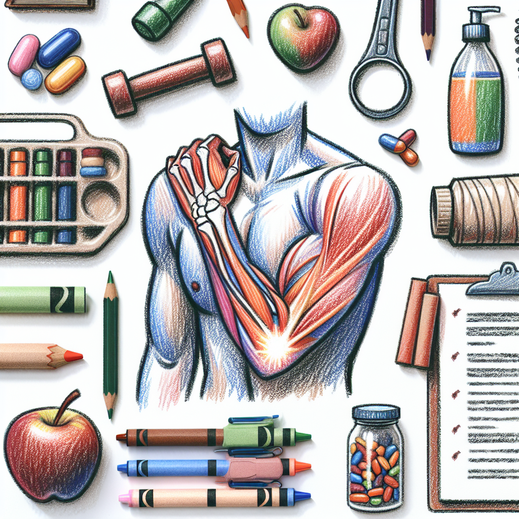Pastelková ilustrace znázorňující téma: Zdraví kloubů