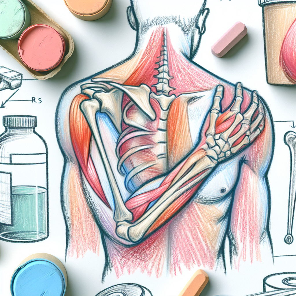 Pastelková ilustrace znázorňující téma: Fyzioterapie