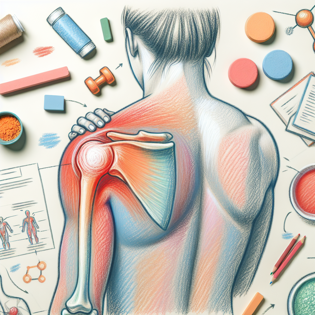 Pastelková ilustrace znázorňující téma: Zdraví kloubů