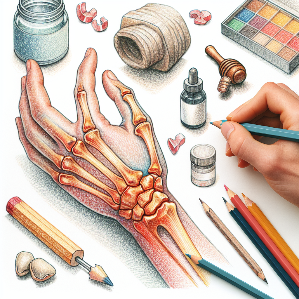 Pastelková ilustrace znázorňující téma: Zdraví