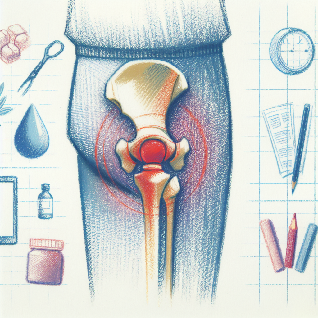 Pastelková ilustrace znázorňující téma: Zdraví kloubů