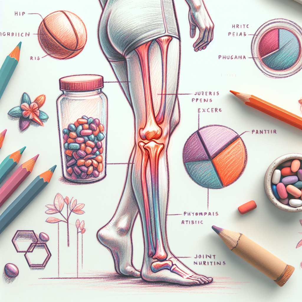 Pastelková ilustrace znázorňující téma: Zdraví kloubů