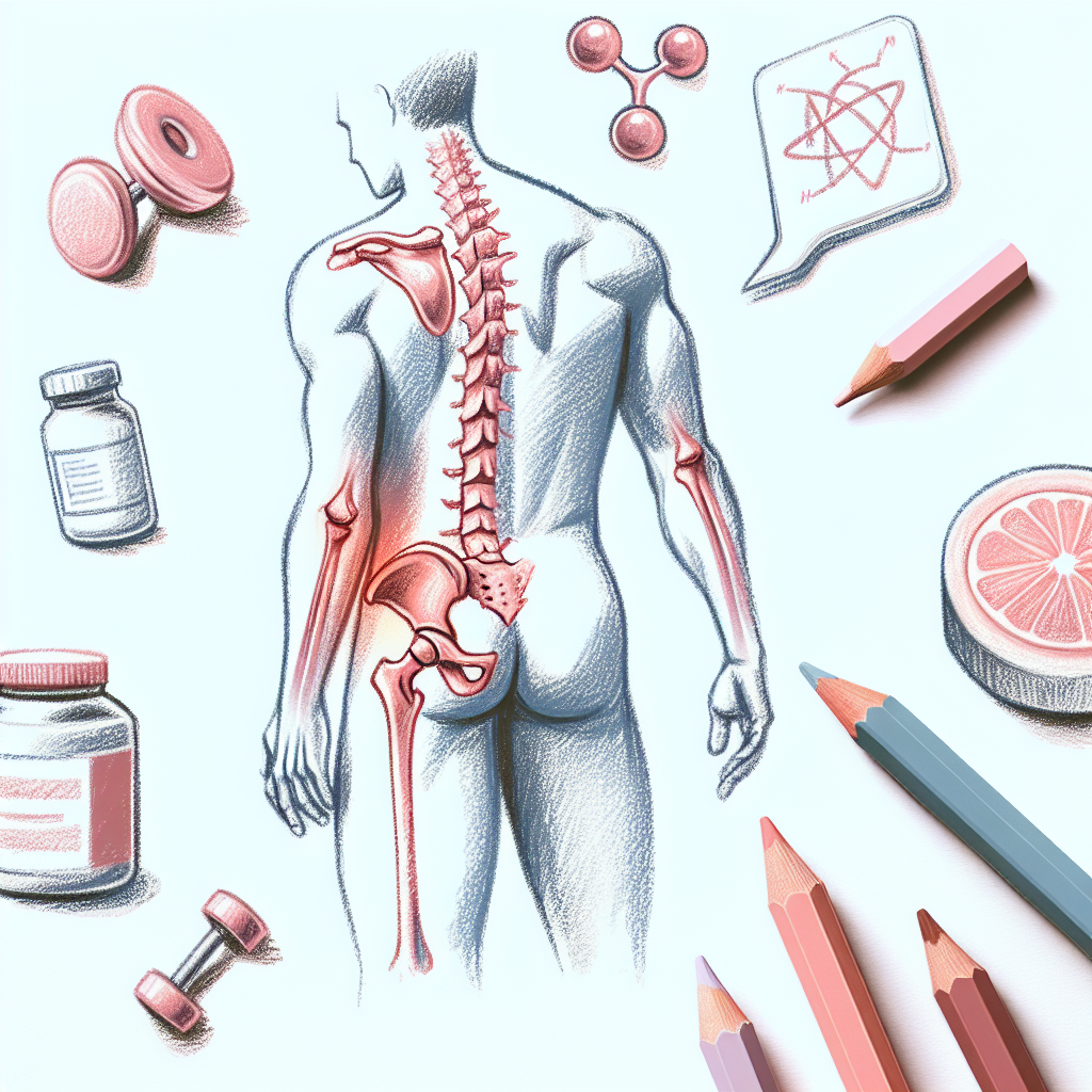 Pastelková ilustrace znázorňující téma: Zdraví kloubů