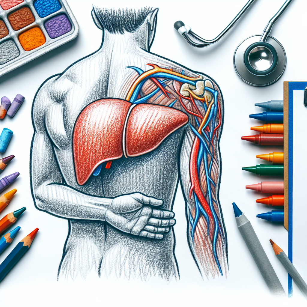 Pastelková ilustrace znázorňující téma: Zdraví