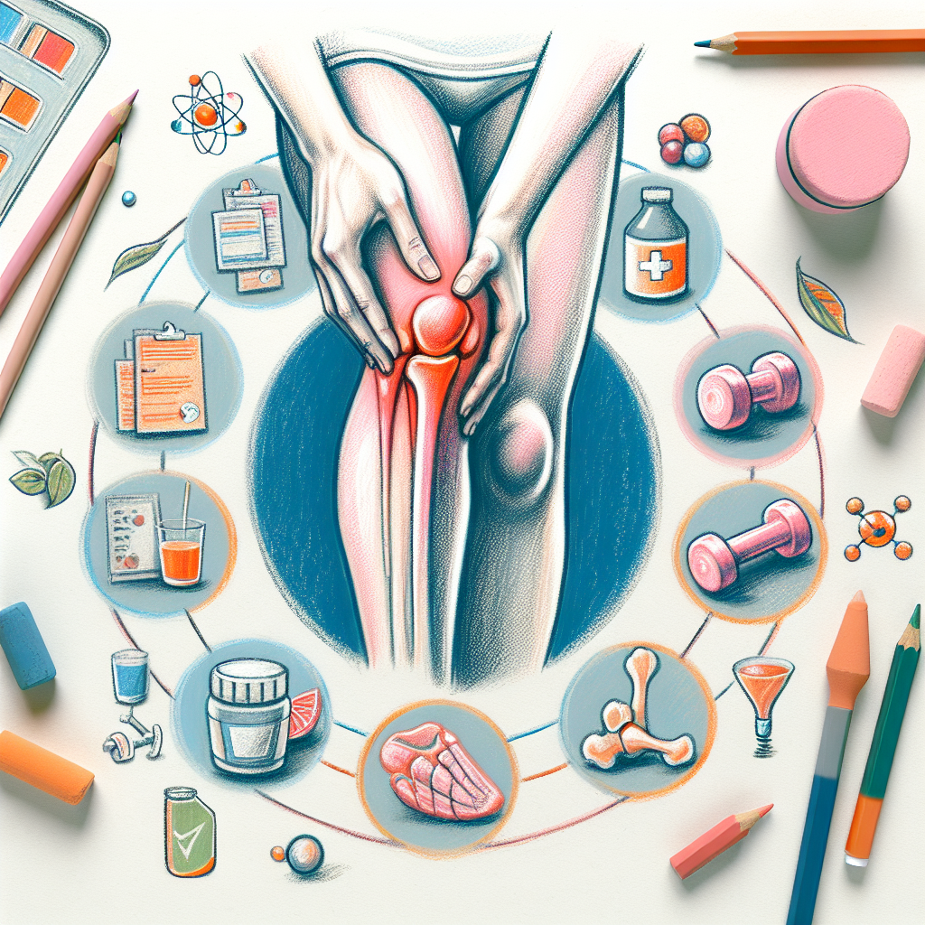 Pastelková ilustrace znázorňující téma: Zdraví kloubů