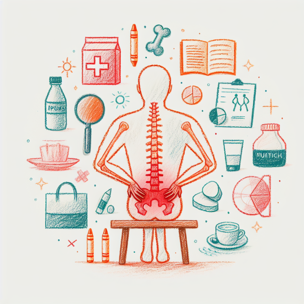 Pastelková ilustrace znázorňující téma: Zdraví kloubů