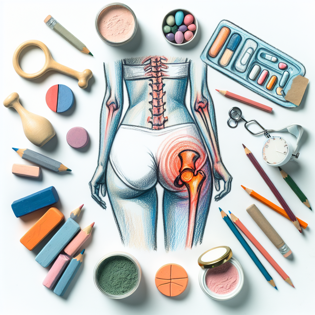 Pastelková ilustrace znázorňující téma: Zdraví kloubů