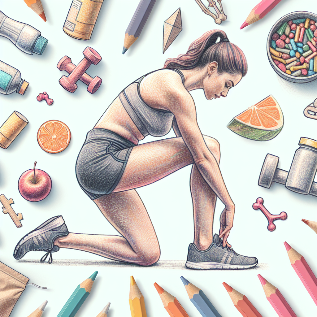 Pastelková ilustrace znázorňující téma: Fyzioterapie