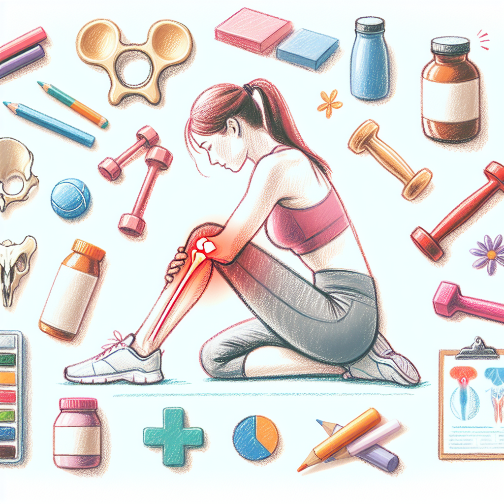 Pastelková ilustrace znázorňující téma: Zdraví kloubů
