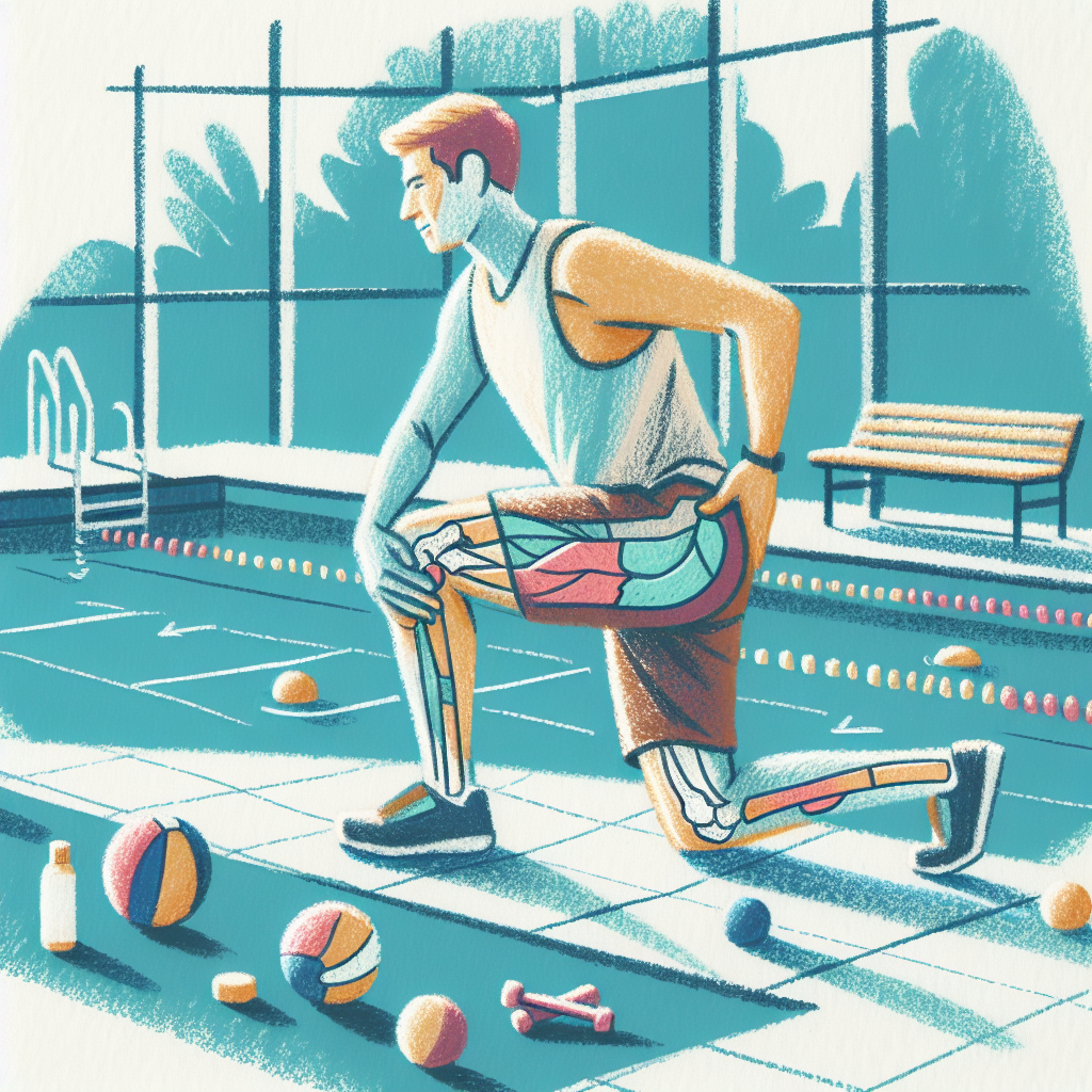 Pastelková ilustrace znázorňující téma: Rehabilitace