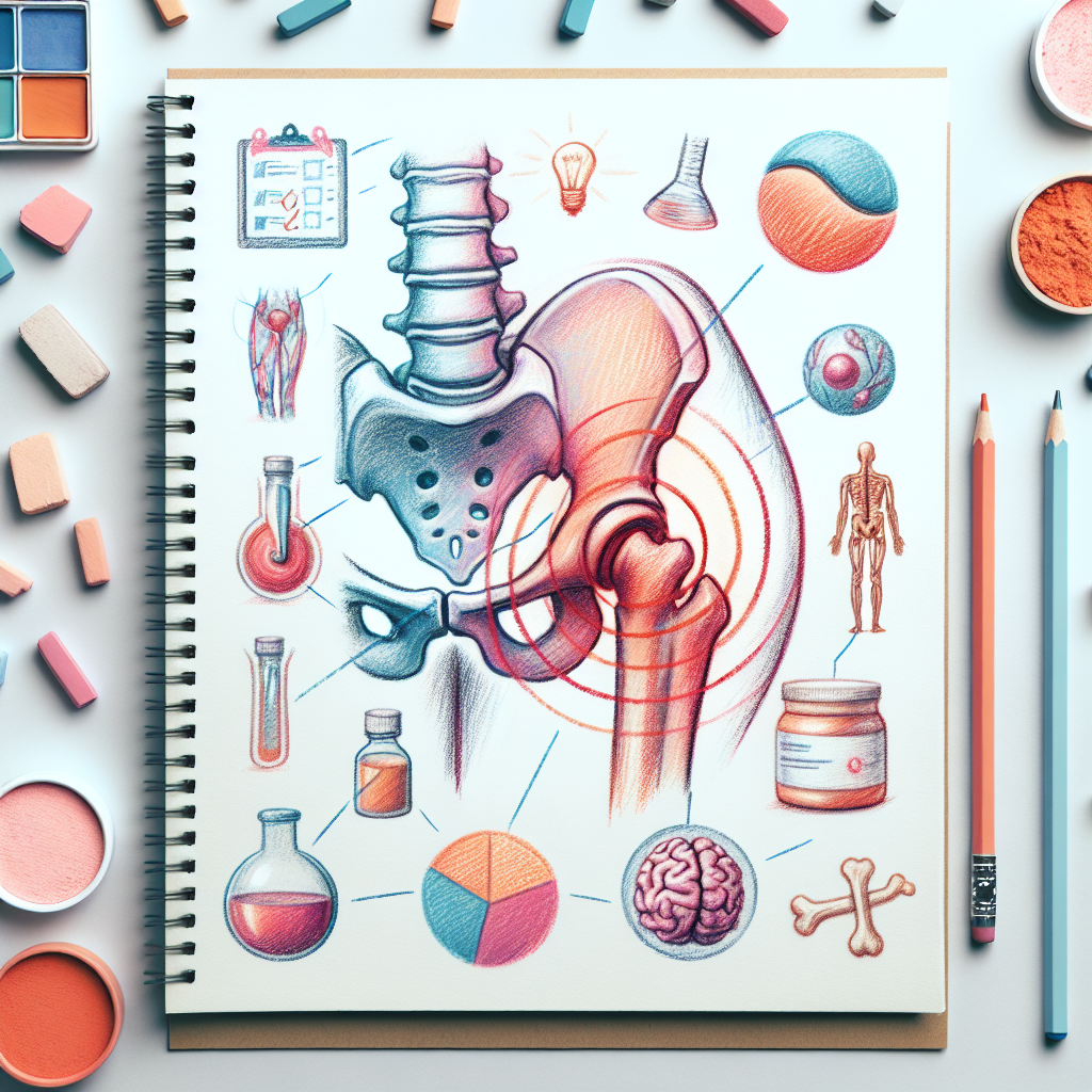 Pastelková ilustrace znázorňující téma: Bolest kloubů