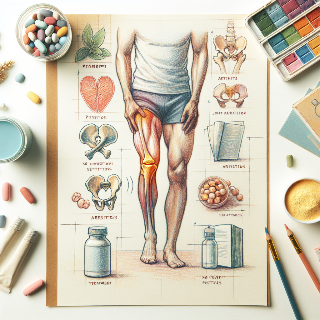 Pastelková ilustrace znázorňující téma: Zdraví kloubů