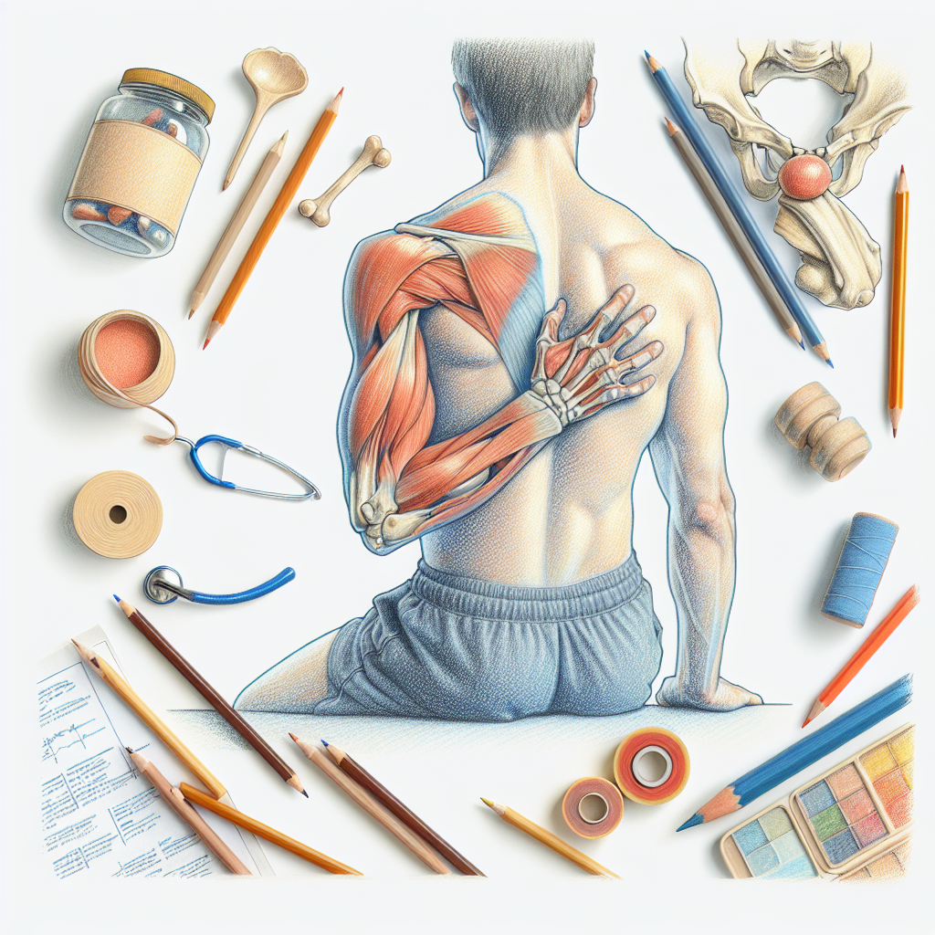 Pastelková ilustrace znázorňující téma: Fyzioterapie
