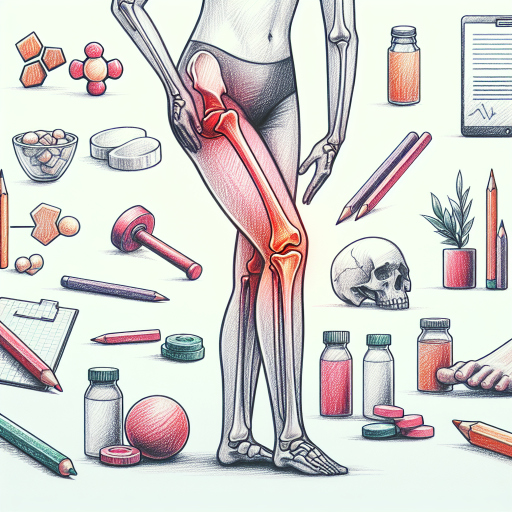 Pastelková ilustrace znázorňující téma: Zdraví kloubů