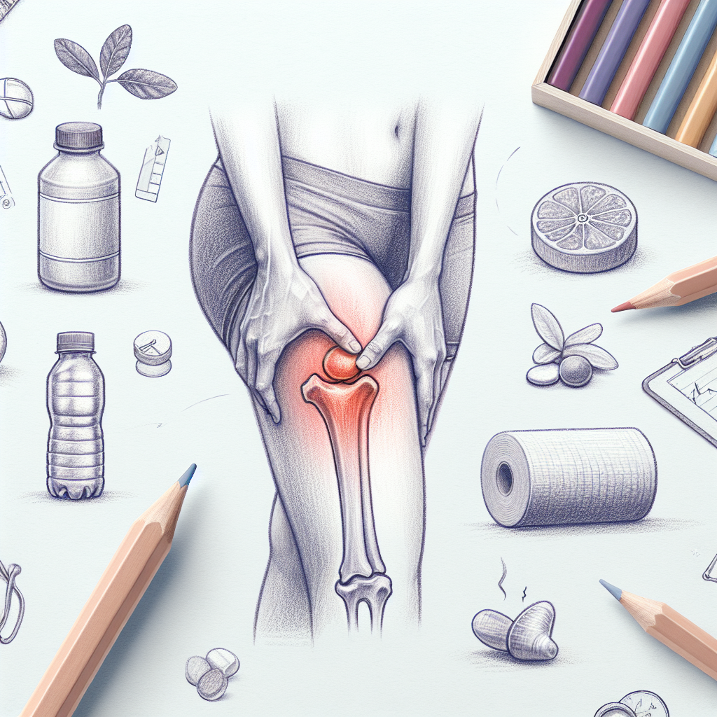 Pastelková ilustrace znázorňující téma: Zdraví kloubů