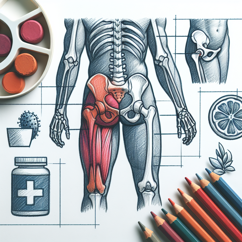 Pastelková ilustrace znázorňující téma: Zdraví kloubů
