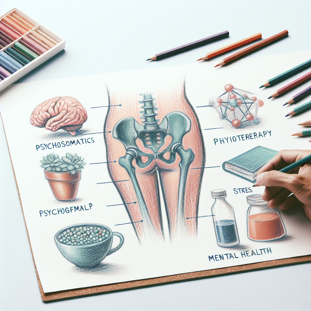 Pastelková ilustrace znázorňující téma: Psychosomatika