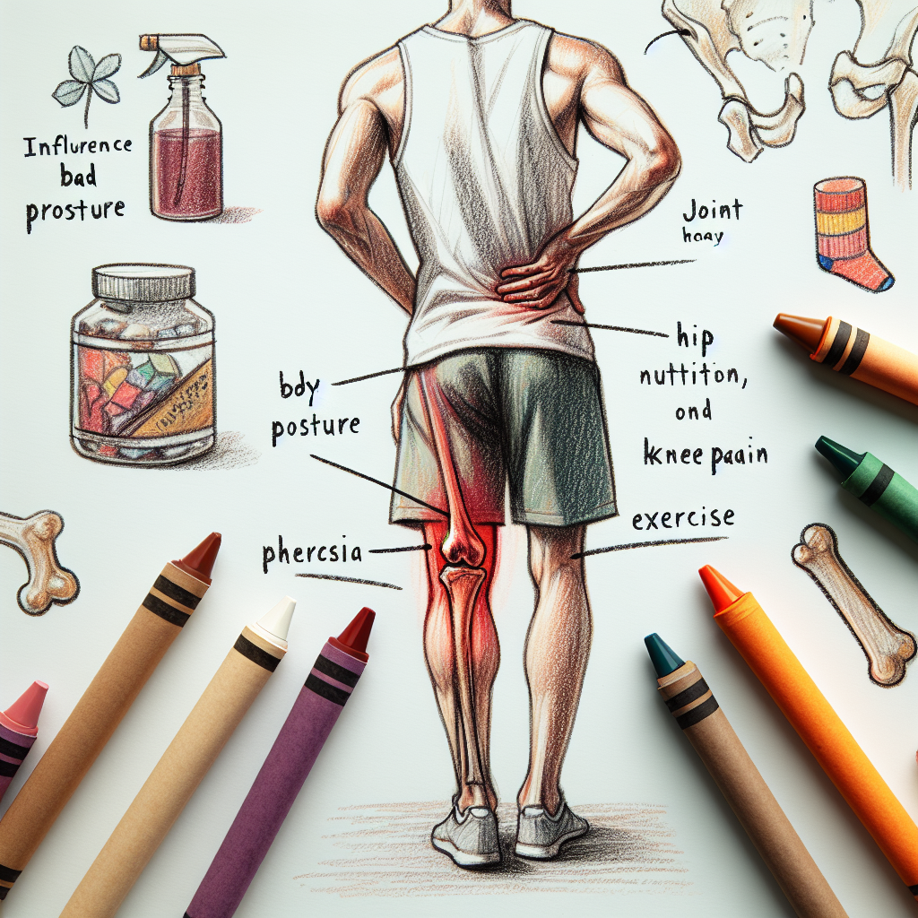 Pastelková ilustrace znázorňující téma: Zdraví kloubů