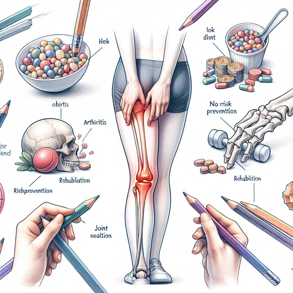 Pastelková ilustrace znázorňující téma: Zdraví kloubů