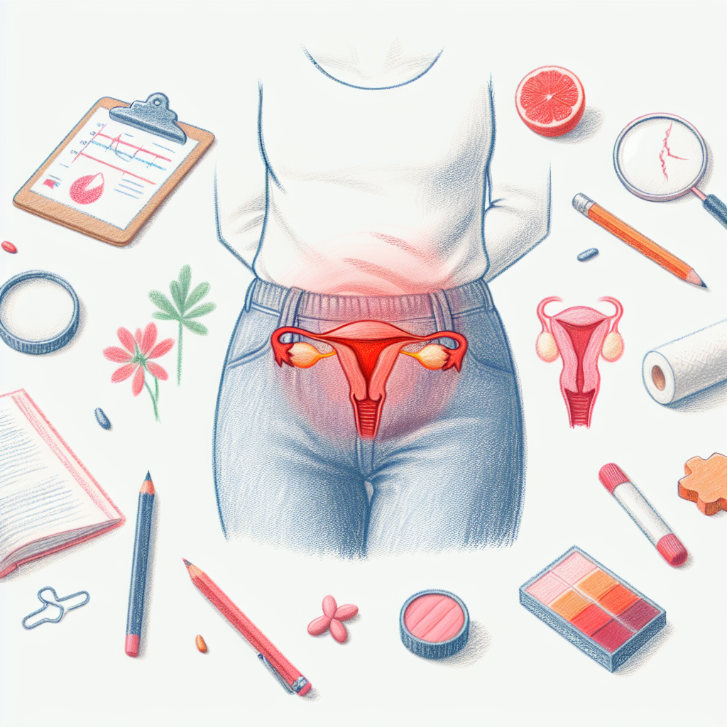 Pastelková ilustrace znázorňující téma: Zdraví žen