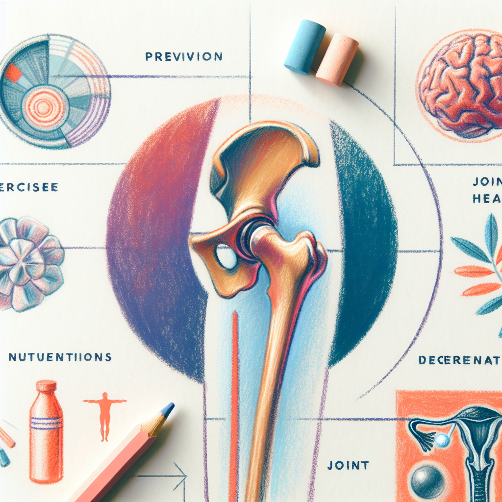 Pastelková ilustrace znázorňující téma: Zdraví kloubů
