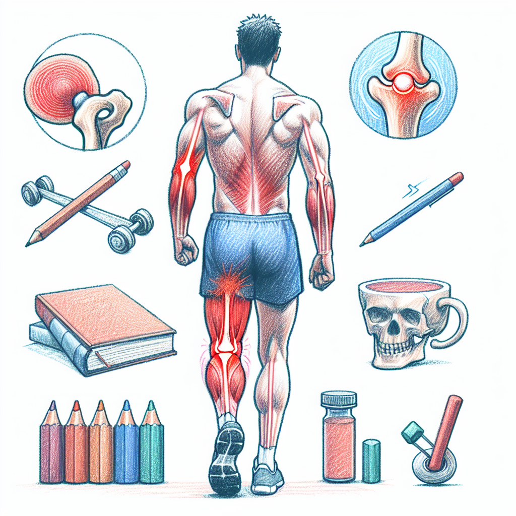 Pastelková ilustrace znázorňující téma: Zdraví a fitness