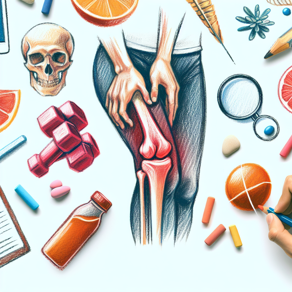 Pastelková ilustrace znázorňující téma: Zdraví kloubů