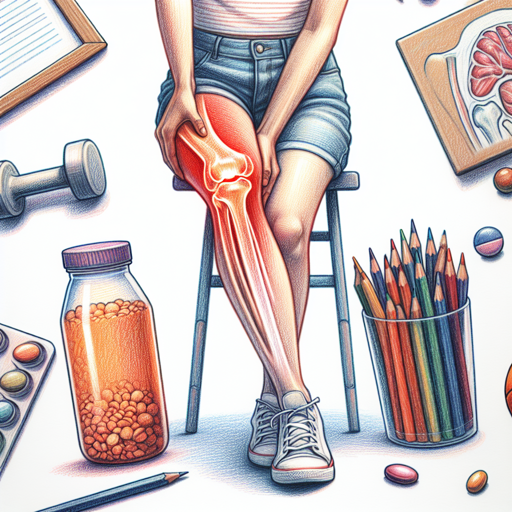 Pastelková ilustrace znázorňující téma: Zdraví kloubů