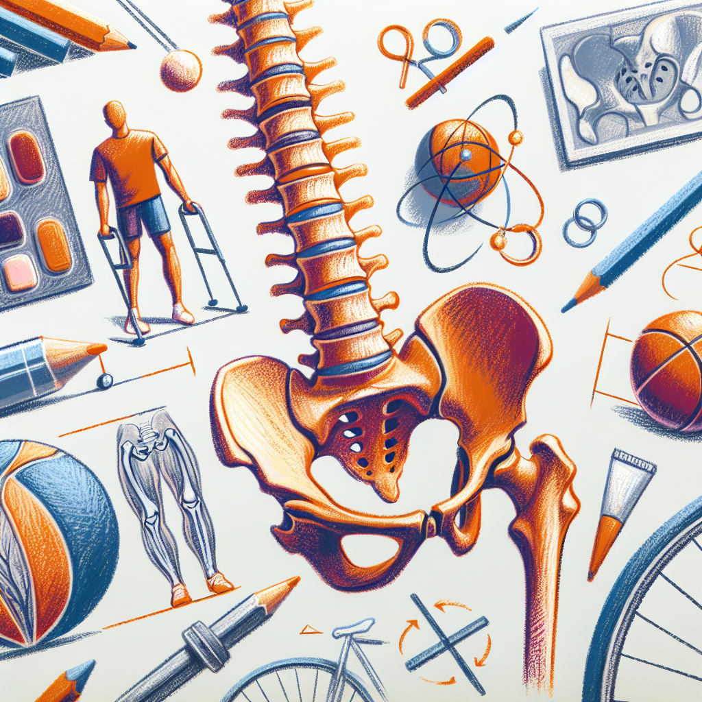 Pastelková ilustrace znázorňující téma: Zdraví páteře