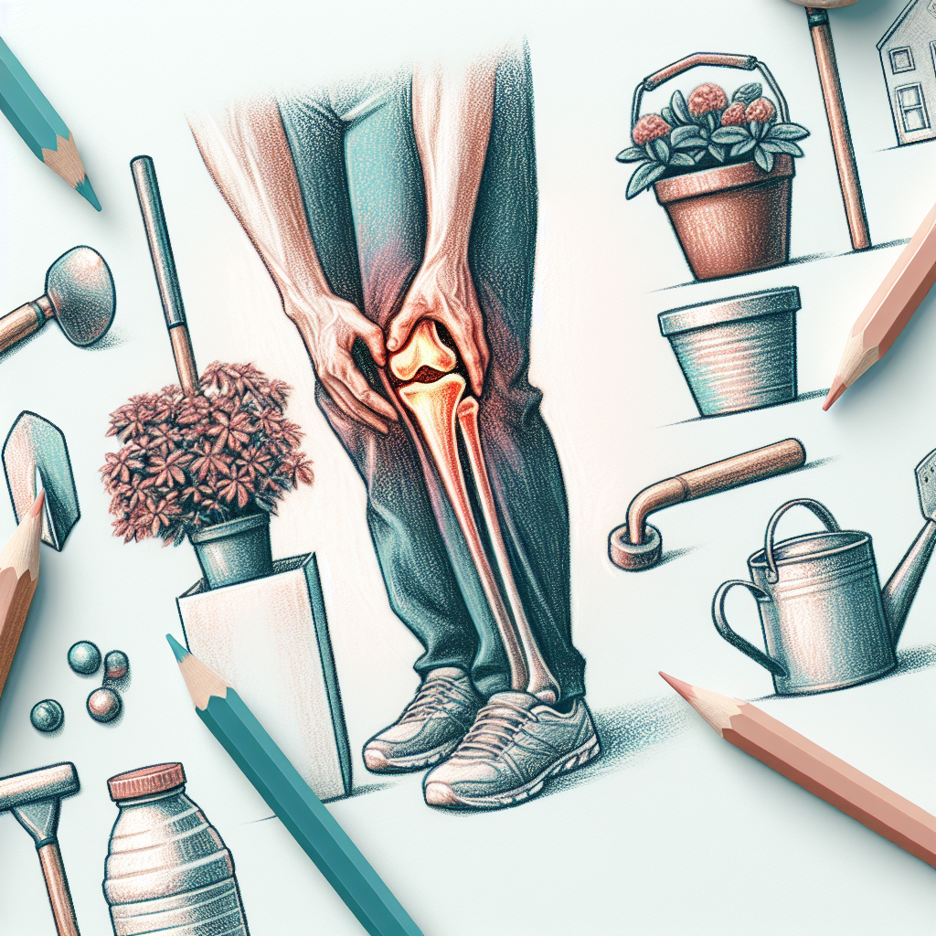 Pastelková ilustrace znázorňující téma: Zdraví kloubů