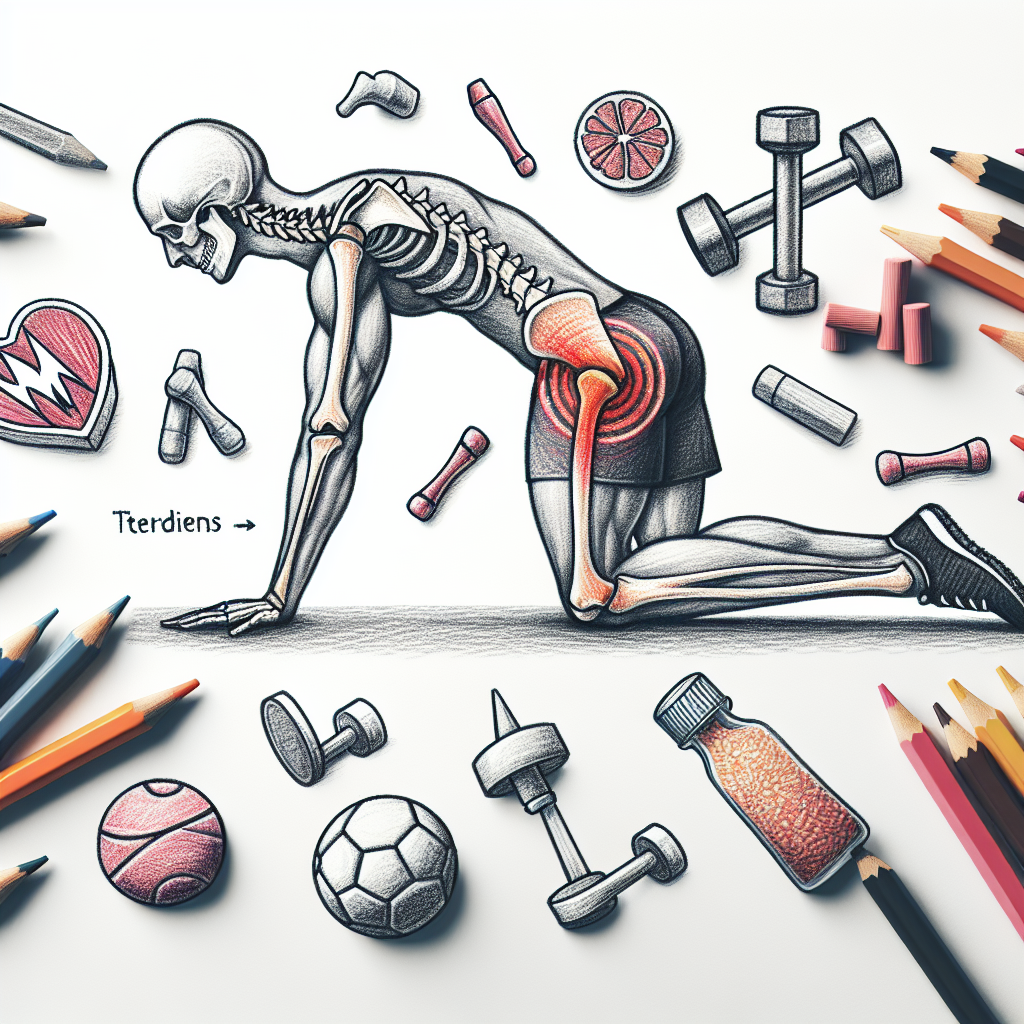 Pastelková ilustrace znázorňující téma: Zdraví a fitness