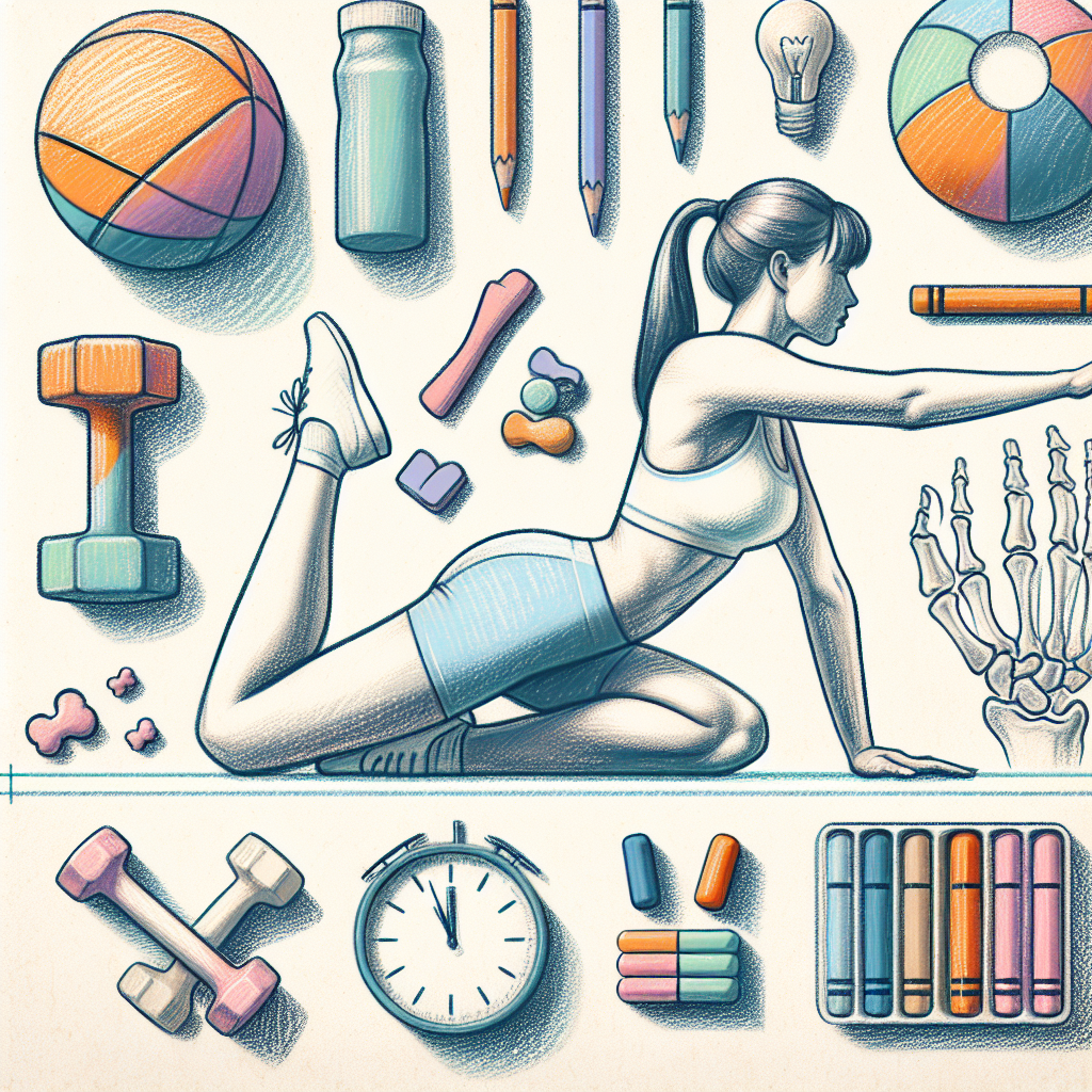 Pastelková ilustrace znázorňující téma: Zdraví kloubů