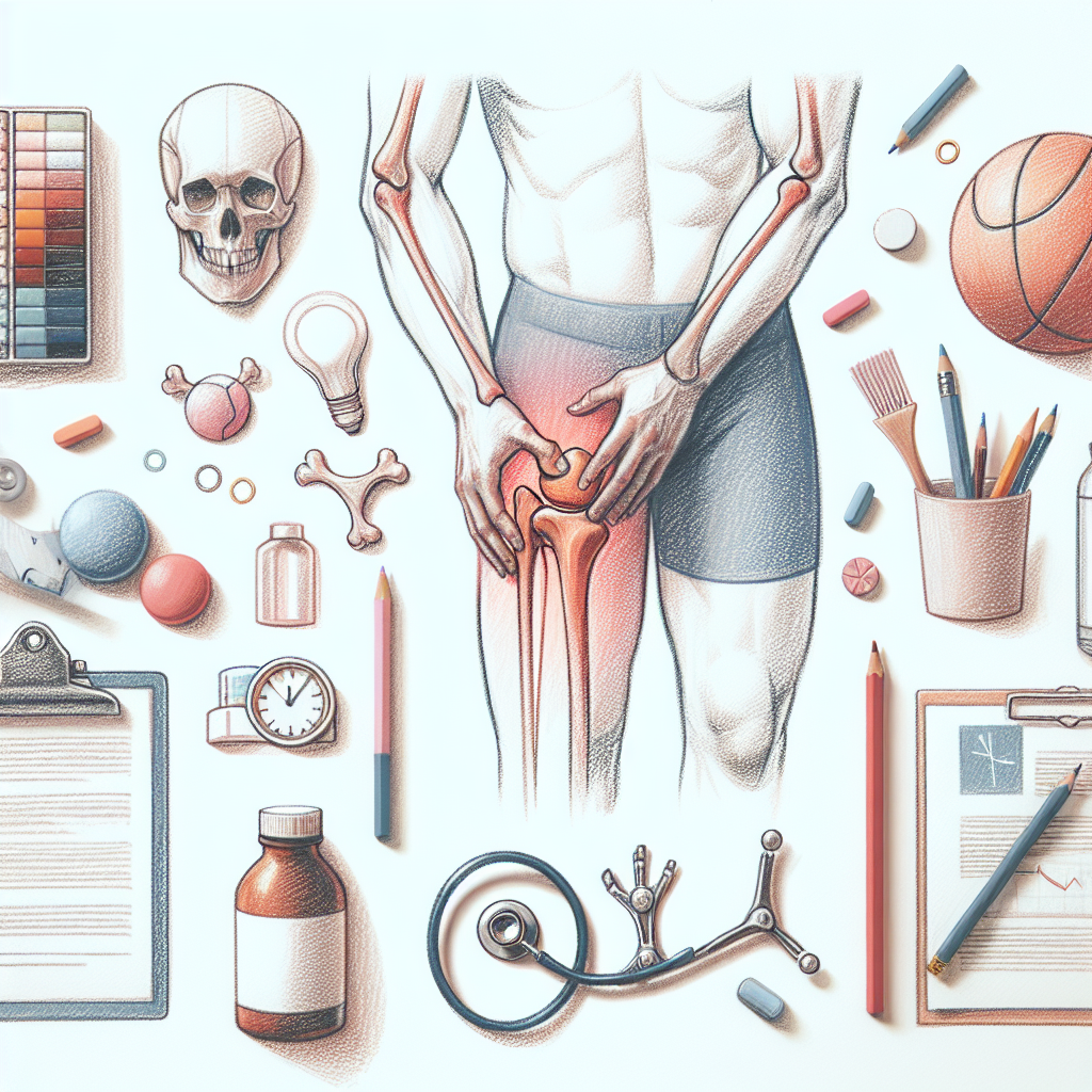 Pastelková ilustrace znázorňující téma: Zdraví kloubů