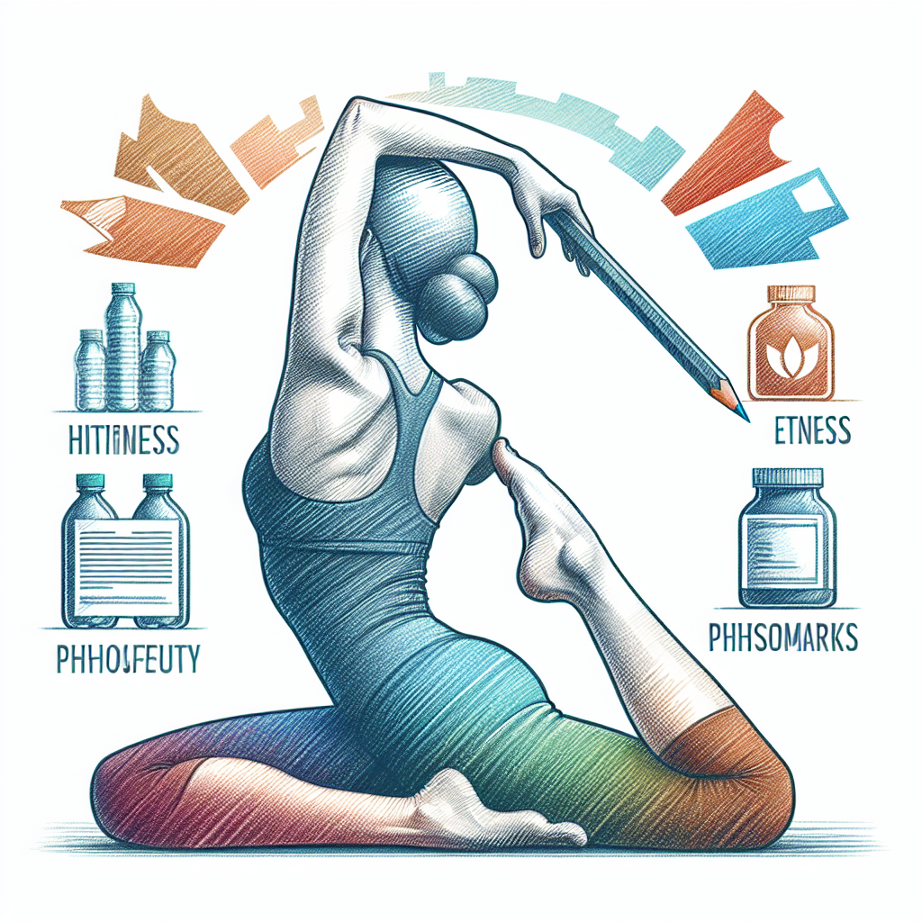 Pastelková ilustrace znázorňující téma: Zdraví a wellness