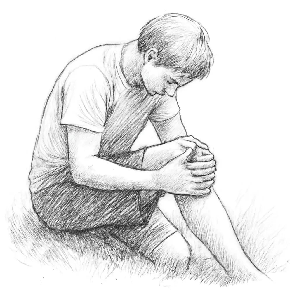 Ilustrace znázorňující téma: Bolest kolene