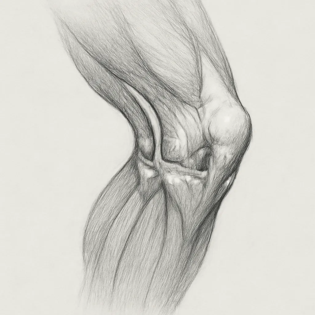 Ilustrace znázorňující téma: Bolest kolene